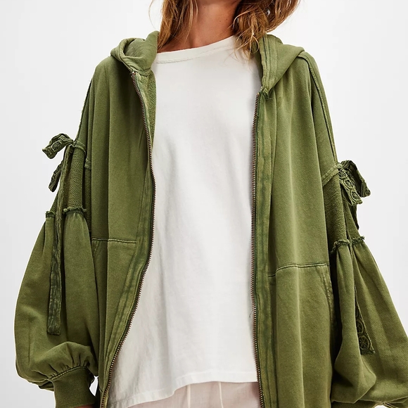 Free People Green Utility Jacket - Picture 4 of 4